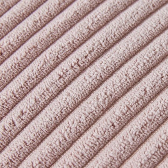 Blush Pink Corduroy Luxury Velvet Pompom Bed/Sofa Throw Pillow Cover/CaseSet - Picture 5 of 8